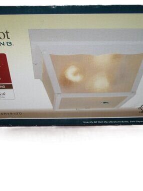 Patriot Lighting White 2-Light Outdoor Light Clear Textured Glass Lamp McCormick